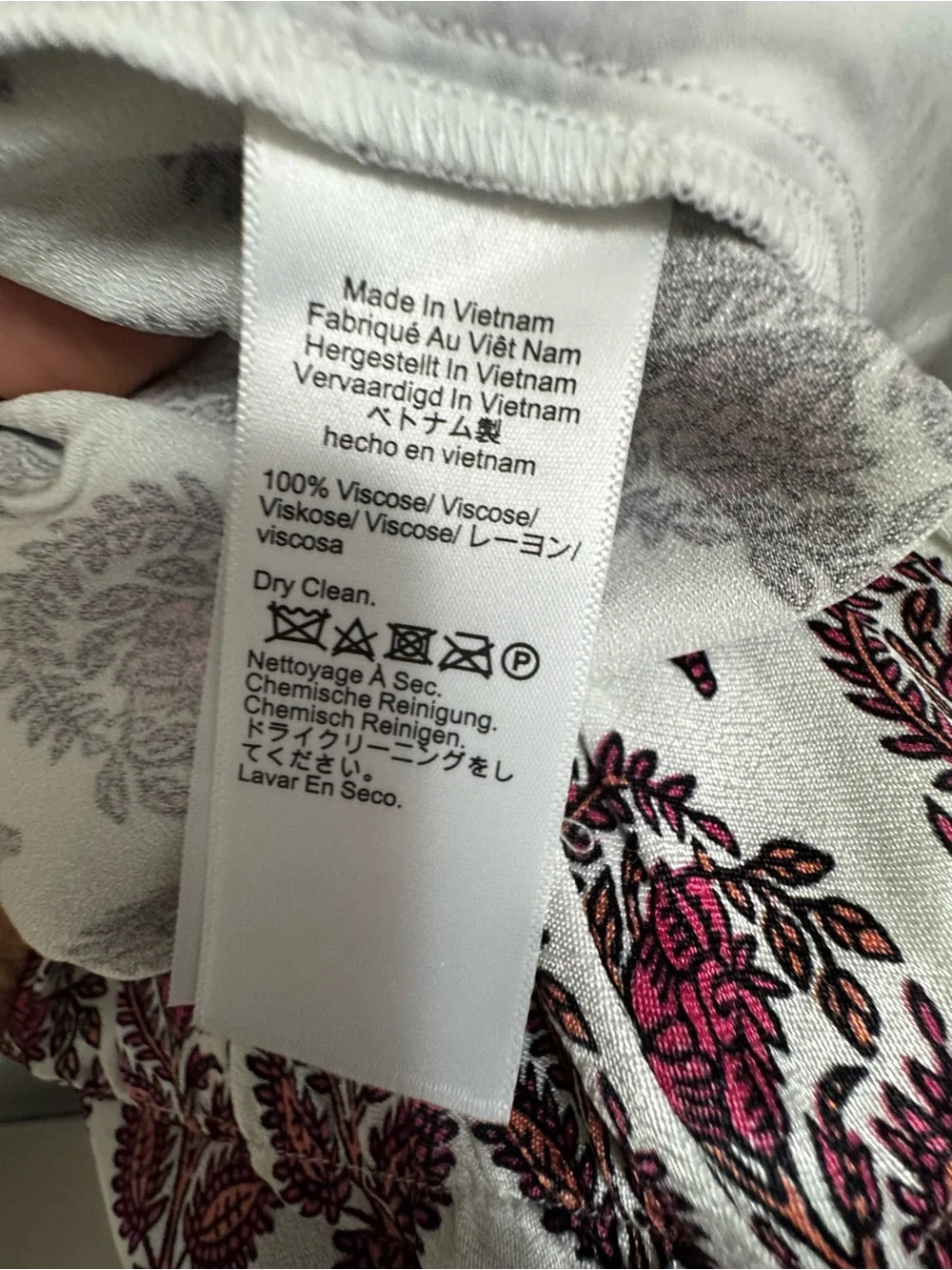 J. Crew Ivory Floral-Print Wide Leg Pants with Berry Accents